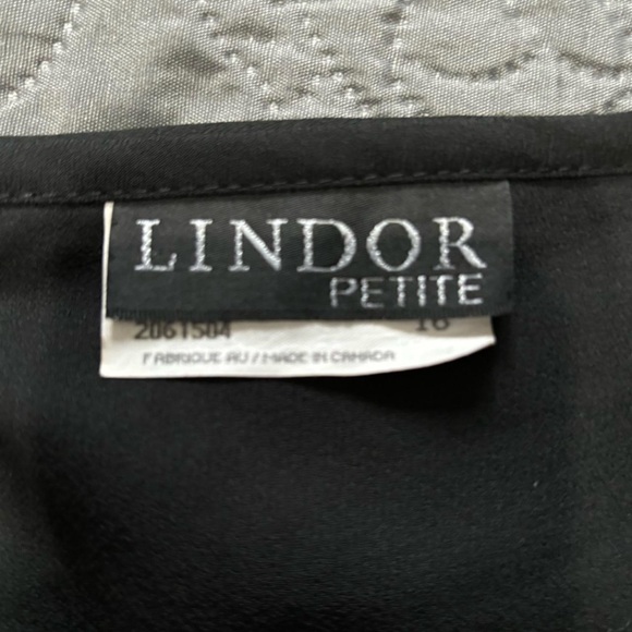 LINDOR PETITE BLACK MIDI SKIRT - Picture 3 of 3